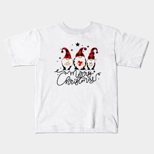 Merry Christmas Gnomes Kids T-Shirt